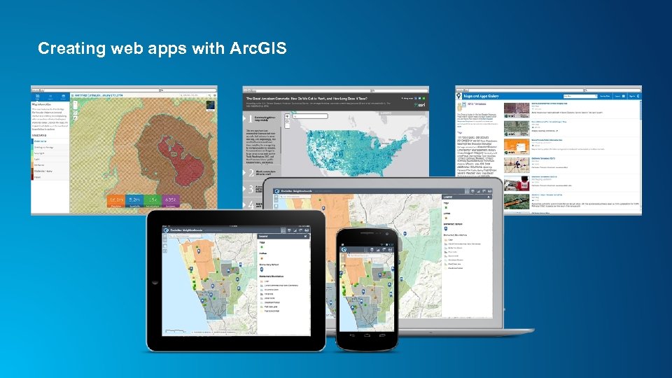 Creating web apps with Arc. GIS 