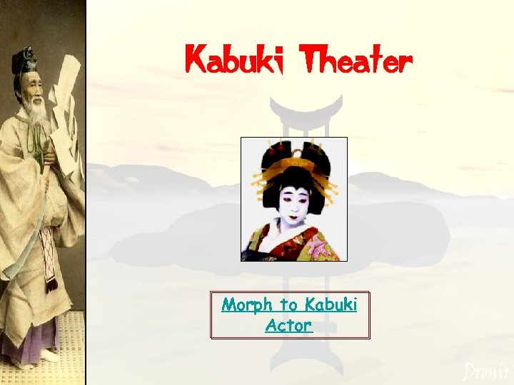 Kabuki Theater Morph to Kabuki Actor 