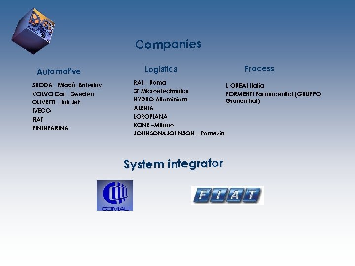 C o m p a ni e s A u t o m o