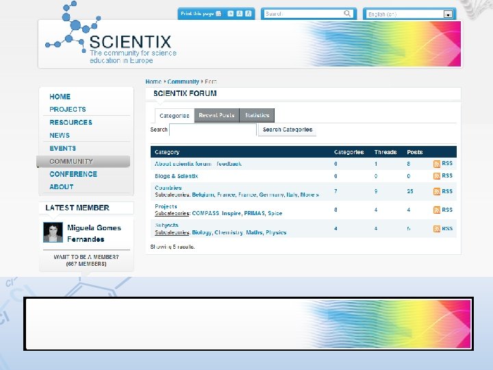 Scientix | Dr. Àgueda Gras-Velázquez 13/05/2011 | Gothenburg, Sweden EUSCEA 2011 Annual Conference 8