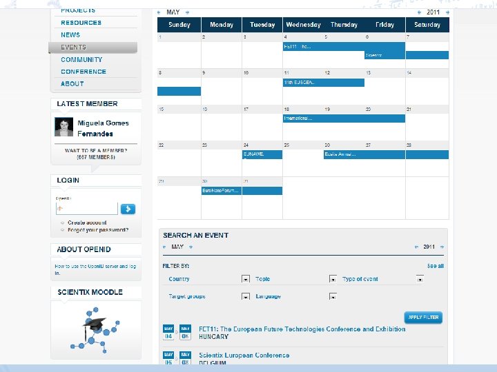 Scientix | Dr. Àgueda Gras-Velázquez 13/05/2011 | Gothenburg, Sweden EUSCEA 2011 Annual Conference 9