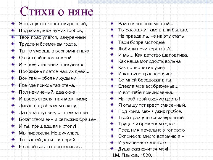 Стих полностью. Няне Пушкин стих. Стих АС Пушкина няня. Стихотворение Пушкина няне полностью. Стихотворение Пушкина няне текст.