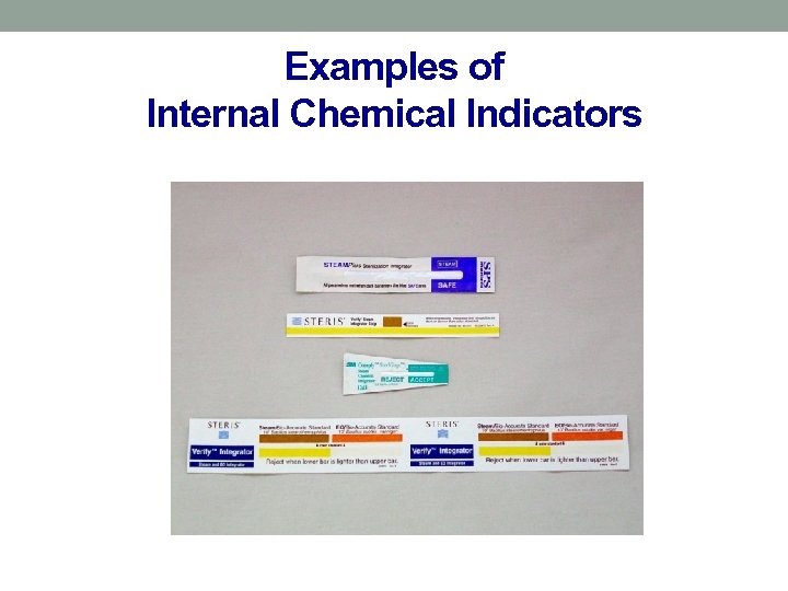 Examples of Internal Chemical Indicators 