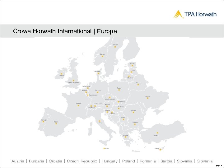 Crowe Horwath International | Europe page 6 