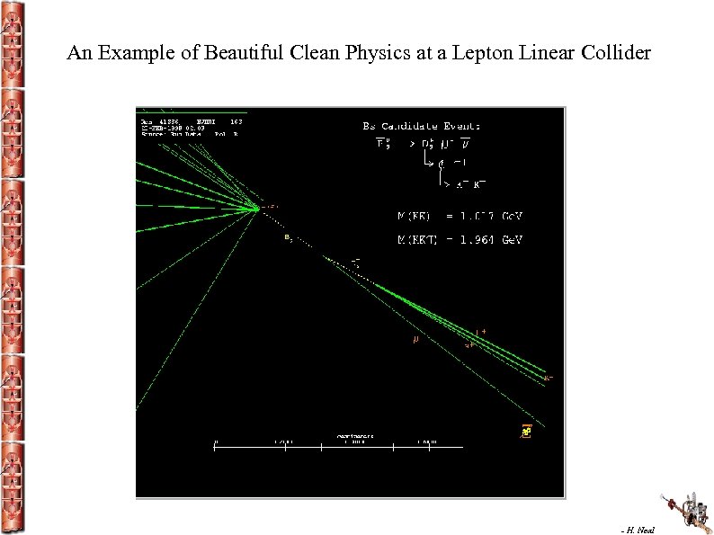 An Example of Beautiful Clean Physics at a Lepton Linear Collider - H. Neal