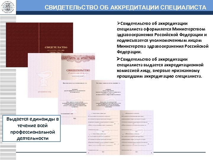 Свидетельство об аккредитации