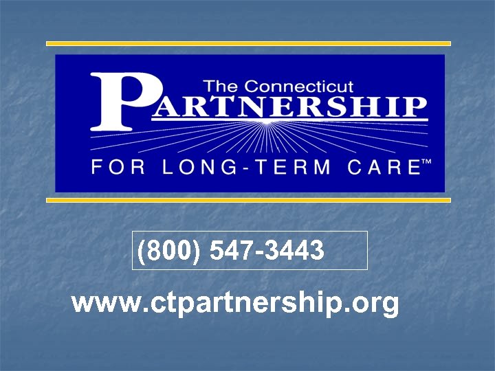(800) 547 -3443 www. ctpartnership. org 