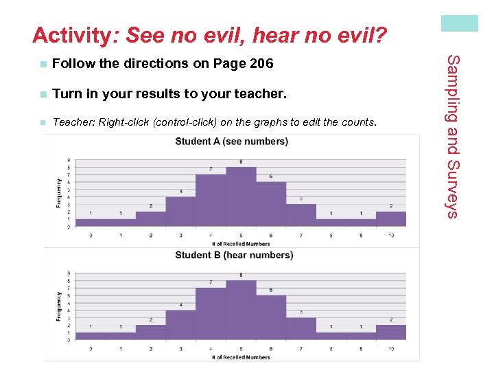 Activity: See no evil, hear no evil? Follow the directions on Page 206 n