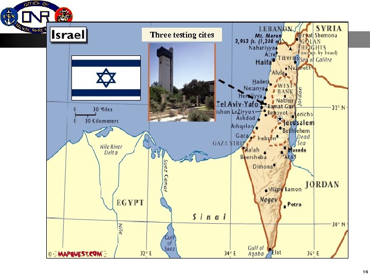 Three testing cites 14 