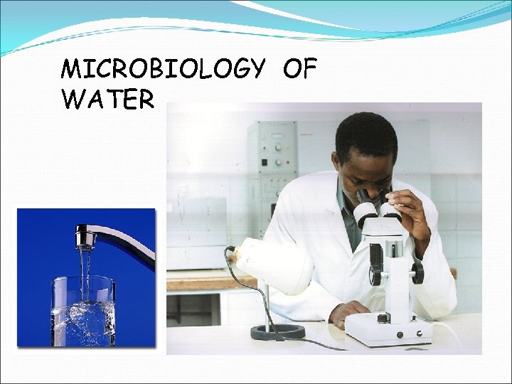 MICROBIOLOGY OF WATER 