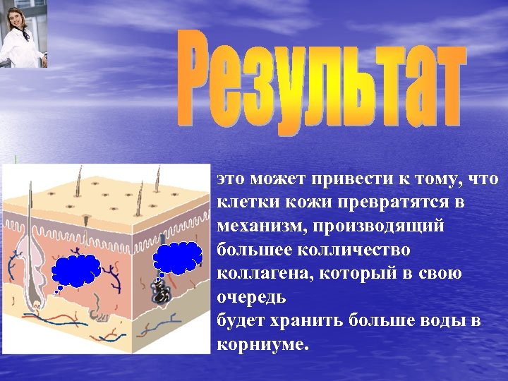 это может привести к тому, что клетки кожи превратятся в механизм, производящий большее колличество