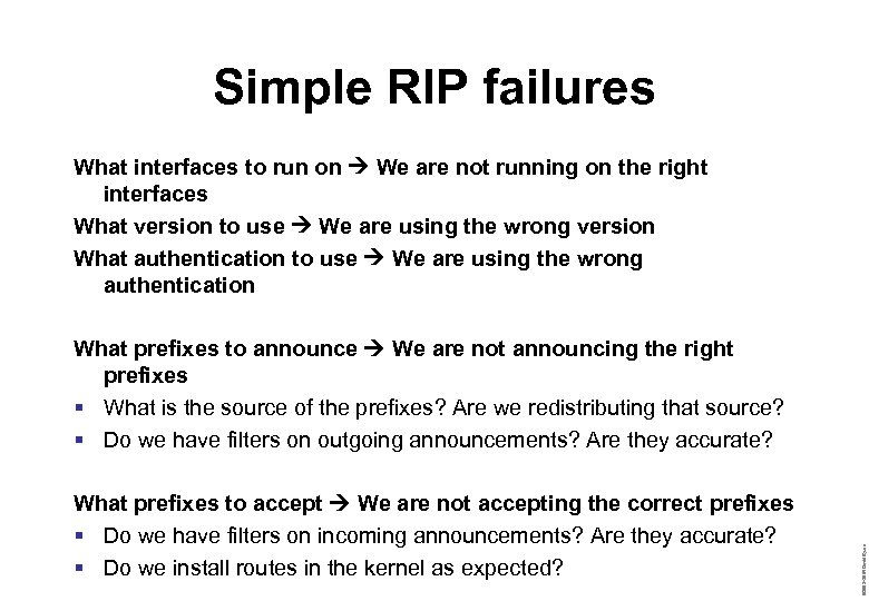 Simple RIP failures What interfaces to run on We are not running on the