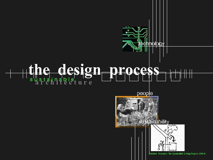 technology the design process sustainable architecture people sustainability Teacher Resource: The Sustainable Living Project,