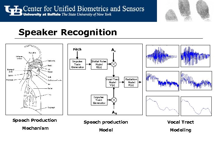 Speaker Recognition Av Pitch Impulse Train Generator Glottal Pulse Model G(z) Vocal Tract Model