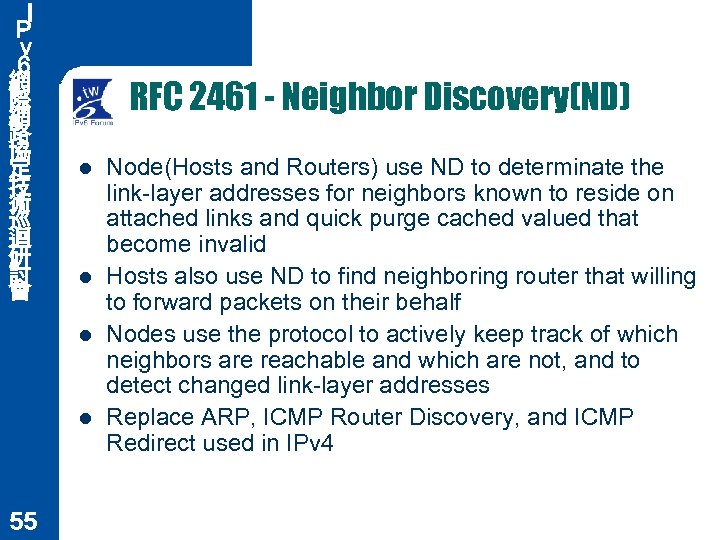 Ｉ Ｐ ｖ ６ 網 際 網 路 協 定 技 術 巡 迴
