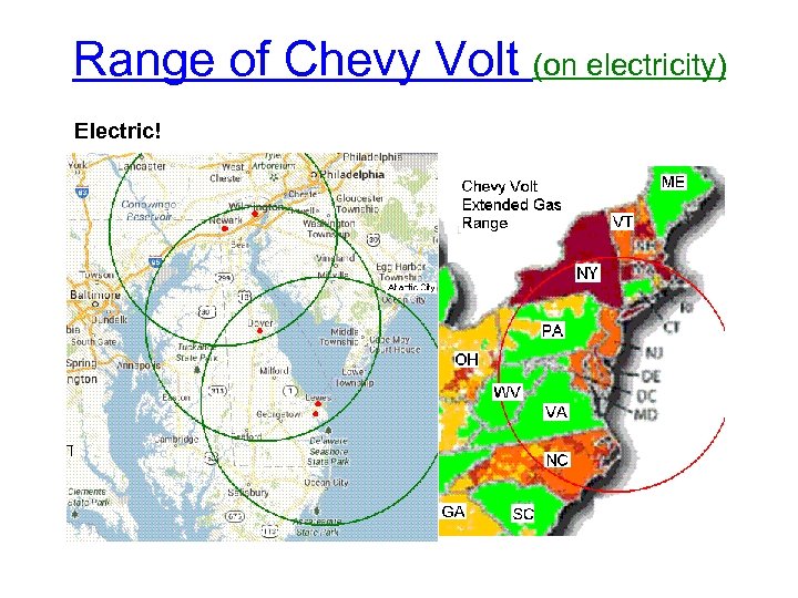 Range of Chevy Volt (on electricity) Electric! 