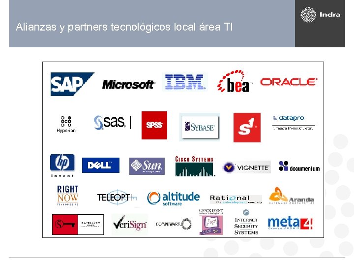 Alianzas y partners tecnológicos local área TI 