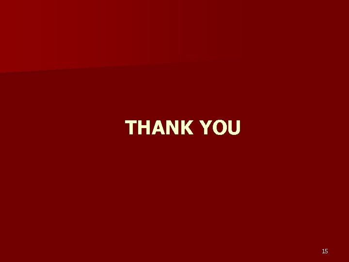 THANK YOU 15 