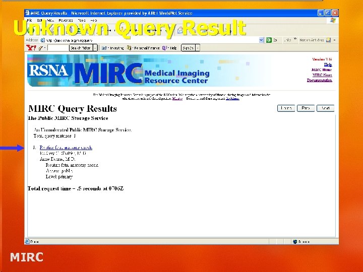 Unknown Query Result MIRC 
