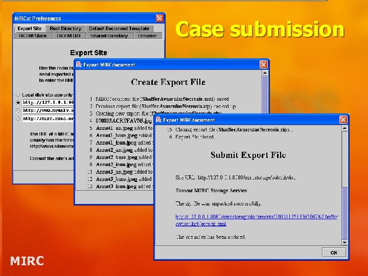 Case submission MIRC 
