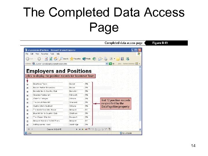 The Completed Data Access Page 14 