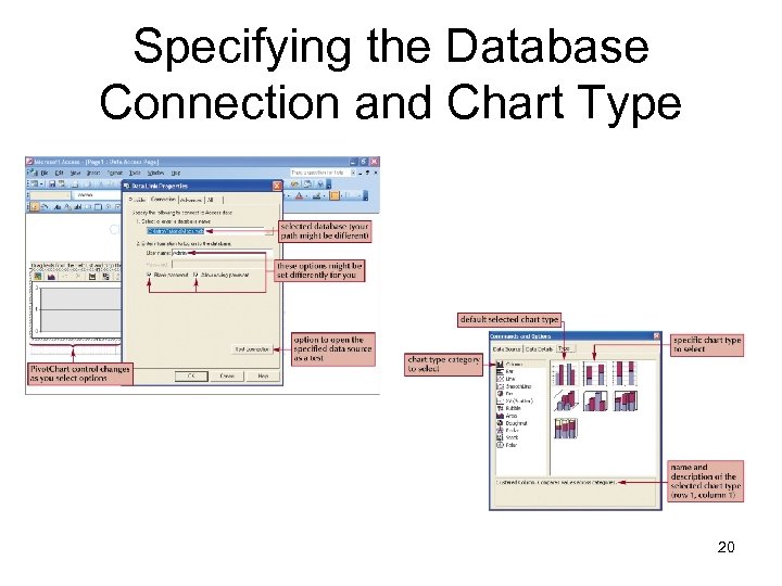 Specifying the Database Connection and Chart Type 20 
