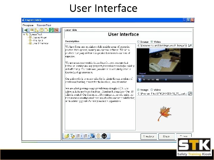 User Interface 
