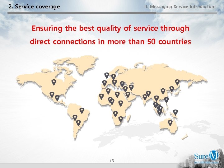 2. Service coverage II. Messaging Service Introduction Ensuring the best quality of service through