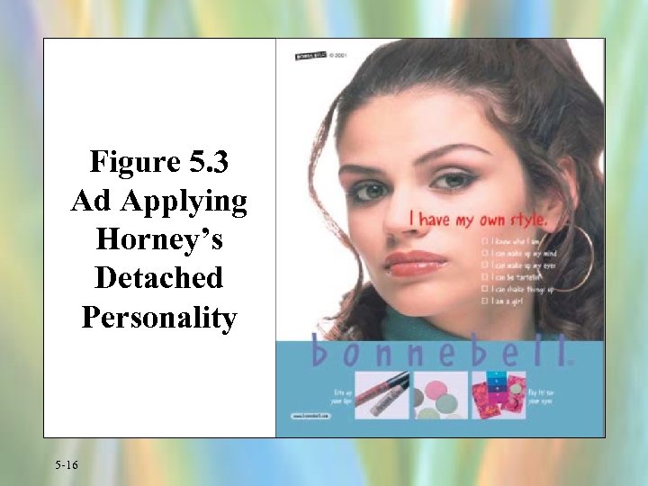 Figure 5. 3 Ad Applying Horney’s Detached Personality 5 -16 