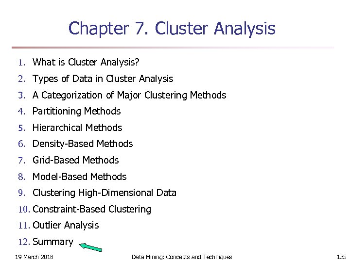 Chapter 7. Cluster Analysis 1. What is Cluster Analysis? 2. Types of Data in