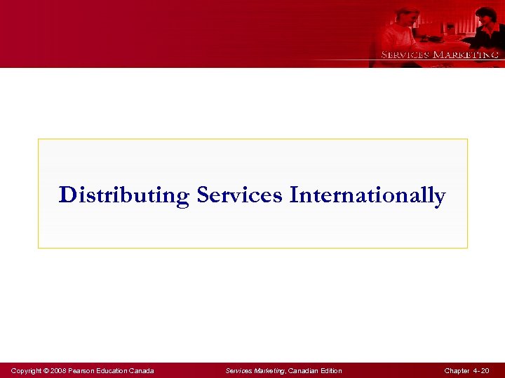 Distributing Services Internationally Copyright © 2008 Pearson Education Canada Services Marketing, Canadian Edition Chapter