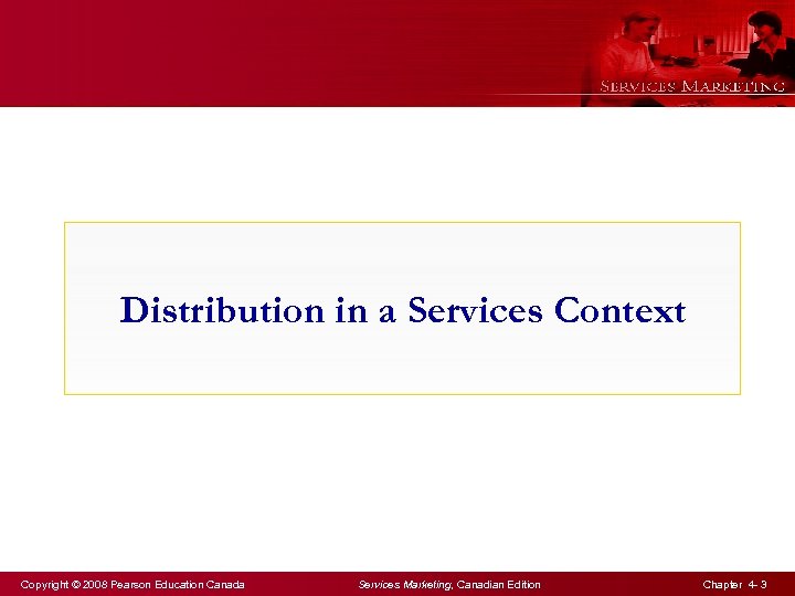 Distribution in a Services Context Copyright © 2008 Pearson Education Canada Services Marketing, Canadian