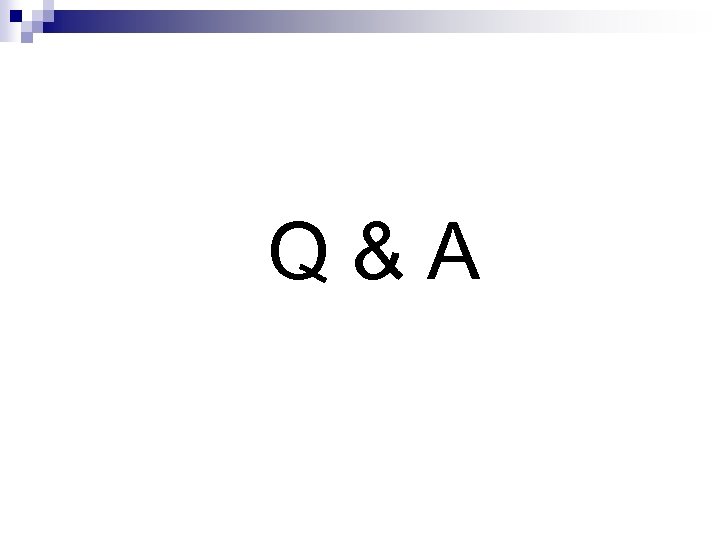 Q&A 