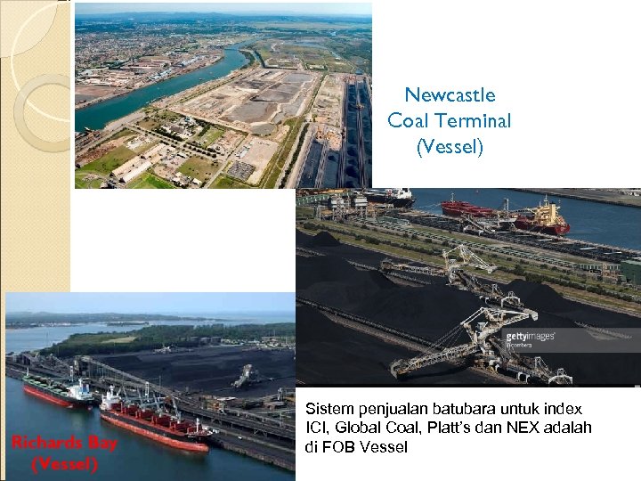 Newcastle Coal Terminal (Vessel) Richards Bay (Vessel) Sistem penjualan batubara untuk index ICI, Global