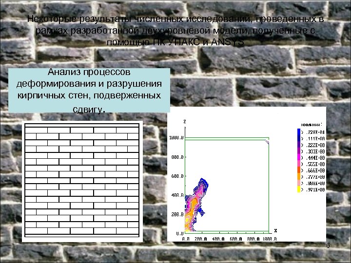 Некоторые результаты численных исследований, проведенных в рамках разработанной двухуровневой модели, полученные с помощью ПК