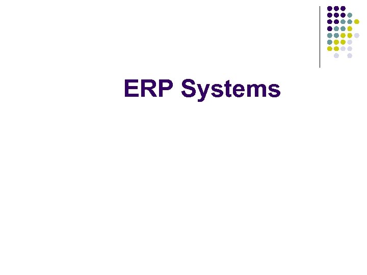 ERP Systems 