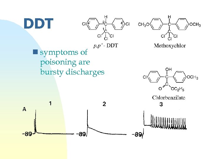 DDT n symptoms of poisoning are bursty discharges 