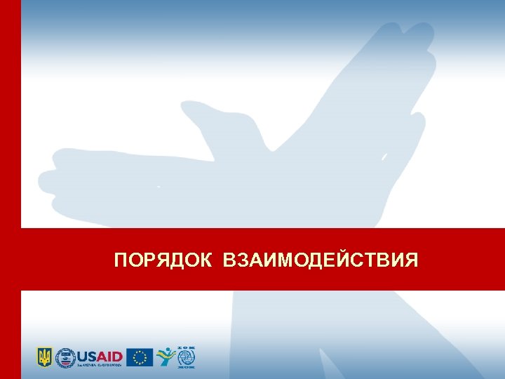 ПОРЯДОК ВЗАИМОДЕЙСТВИЯ 