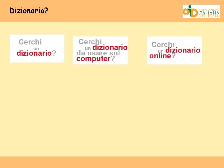 Dizionario? 
