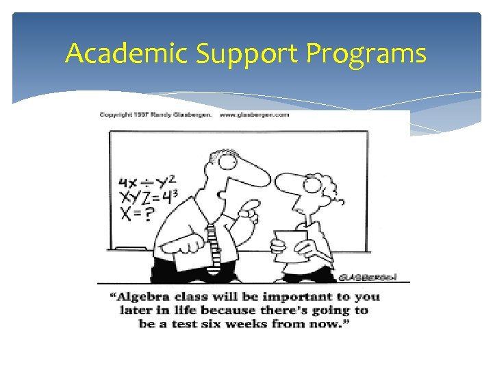 Academic Support Programs 