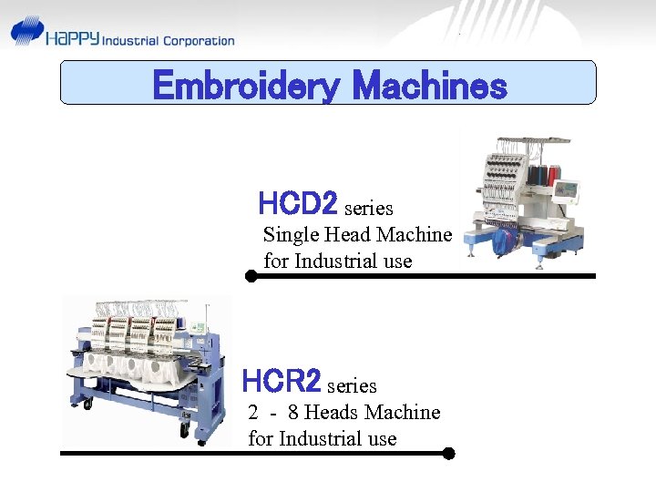 Embroidery Machines HCD 2 series Single Head Machine for Industrial use HCR 2 series