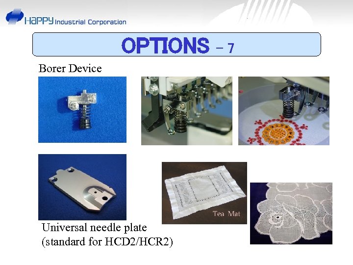 OPTIONS Borer Device Universal needle plate (standard for HCD 2/HCR 2) -7 