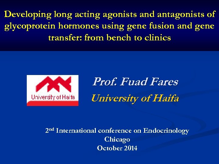 Developing long acting agonists and antagonists of glycoprotein hormones using gene fusion and gene