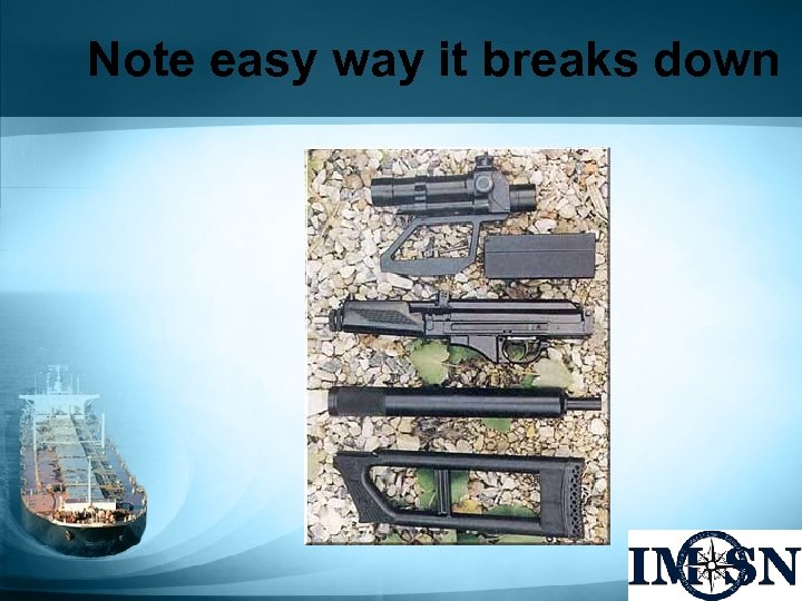 Note easy way it breaks down 