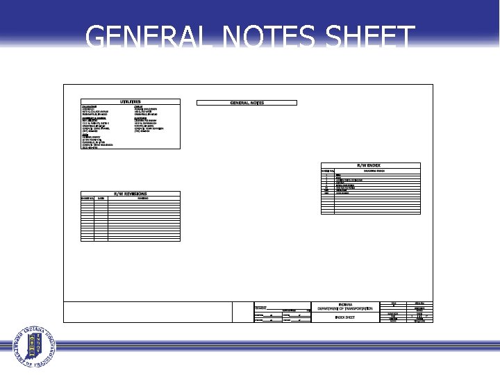 GENERAL NOTES SHEET 