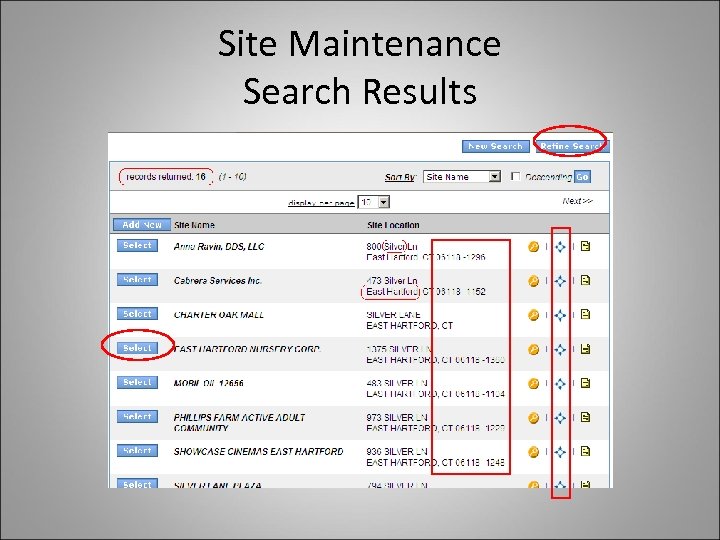 Site Maintenance Search Results 