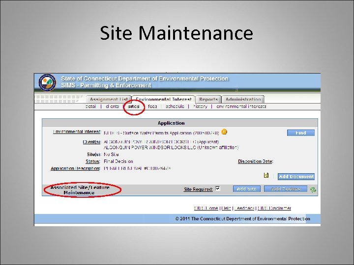 Site Maintenance 