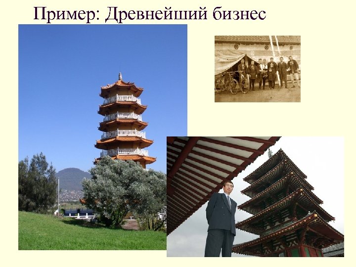 Пример: Древнейший бизнес 