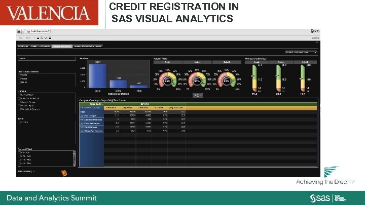 CREDIT REGISTRATION IN SAS VISUAL ANALYTICS 