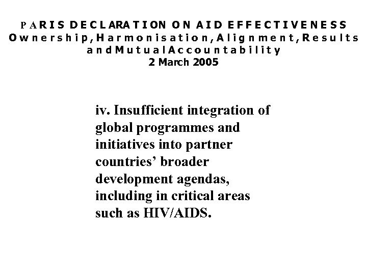 P A R I S D E C L ARA T I ON O